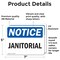 Signmission Janitorial, 7 in W x Rectangle, Vinyl Decal OS-2PACK-NS-D-57-L-13752 - alternate 2
